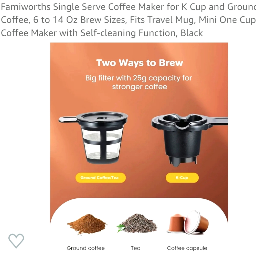 Single serve coffee maker